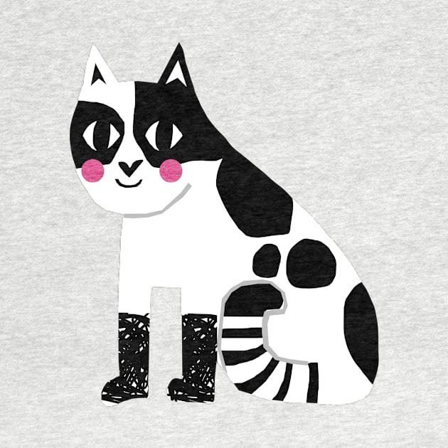 Black and White Cat by wacka